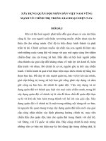 Tiểu luận xây DỰNG QUÂN đội NHÂN dân VIỆT NAM VỮNG MẠNH về CHÍNH TRỊ TRONG GIAI đoạn HIỆN NAY