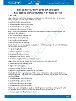 Bộ 5 đề thi thử THPT QG năm 2021 môn GDCD Trường THPT Tăng Bạt Hổ