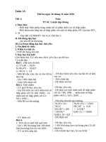 Giáo án lớp 5: Tuần 13 năm học 2019-2020