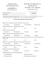 29  đề thi thử TN THPT 2021   môn hóa   THPT hồng lĩnh   hà tĩnh   lần 1   đề 2   file word có lời giải chi tiết doc