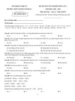 80  đề thi thử TN THPT 2021   môn hóa   THPT thanh chương 1   nghệ an   lần 1   file word có lời giải doc