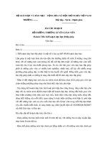 Bài thu hoạch bồi dưỡng thường xuyên giáo viên Module TH6: Kế hoạch dạy học ở lớp ghép