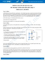 Đề thi học sinh giỏi môn Hóa học 9- Phòng GD & ĐT huyện Gia Lộc có đáp án