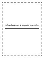 Điều khiển uTorrent từ xa qua điện thoại di động