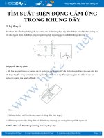 Lý thuyết và bài tập Vật lý 11 Tìm suất điện động cảm ứng trong khung dây có đáp án