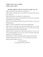 Đề cương ôn tập giữa học kì 1 môn Lịch sử lớp 6 năm 2020-2021 - Trường THCS Lê Quang Cường