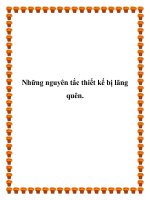 Những nguyên tắc thiết kế bị lãng quên.