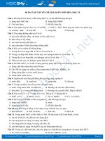 80 Bài tập Chuyên đề Halogen môn Hóa học 10 năm 2019-2020