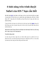 4 tính năng trên trình duyệt Safari của iOS 7 bạn cần biết