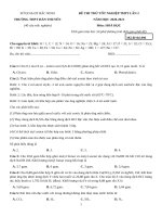 55  đề thi thử TN THPT 2021   môn hóa   THPT hàn thuyên   bắc ninh   lần 2   file word có lời giải doc