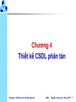 Bài giảng Cơ sở dữ liệu phân tán: Chương 4 - Nguyễn Trung Trực