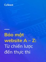 Bảo mật website từ a đến z