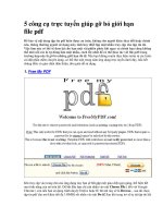 5 công cụ trực tuyến giúp gỡ bỏ giới hạn file pd