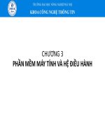 Bài giảng Tin học đại cương: Chương 3 - Đại học Nông nghiệp Hà Nội