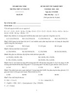14  đề thi thử TN THPT 2021   môn hóa   trường THPT lý thái tổ   bắc ninh   lần 1   file word có lời giải chi tiết