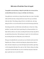 BitLocker để mã hóa ổ lưu trữ ngoài