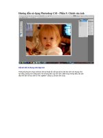Fix ảnh trong photoshop phần 1