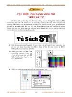 Quá trình hình thành giáo trình hướng dẫn tạo đèn chiếu chuyển động bằng phương pháp motion tween p7