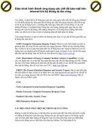 Giáo trình hình thành ứng dụng các chế độ bảo mật trên internet khi hệ thống bị tấn công p1