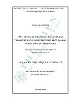 viewTăng cường sự tham gia của người dân trong xây dựng nông thôn mới trên địa bàn huyện sốp cộp, tỉnh sơn la 