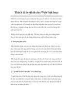 Thách thức dành cho Web linh hoạt