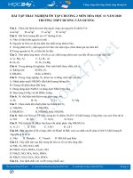 Bộ 128 câu trắc nghiệm ôn tập chương 2 môn Hóa học 11 năm 2020 Trường THPT Dương Văn Dương