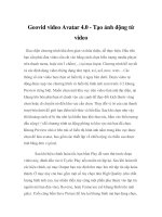 Geovid video Avatar 4.0 - Tạo ảnh động từ video