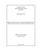 Nghiên cứu chiết tách và xác định thành phần hóa học trong tổng cao etanol của rễ củ sâm nam ở đà nẵng  