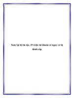 Sony lại bị tin tặc, 25 triệu tài khoản có nguy cơ bị đánh cắp