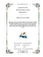 Xây dựng hệ thống tranh ảnh và phim tư liệu góp phần nâng cao chất lượng dạy học lịch sử việt nam giai đoạn 1945   1954 ở trường trung học phổ thông trên địa bàn tỉnh quảng nam  