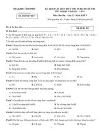 23  đề thi thử TN THPT 2021   môn hóa   sở GD đt vĩnh phúc   lần 1   đề 3   file word có lời giải chi tiết doc