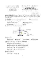 5  đề KSCL trường THPT hàn thuyên   bắc ninh   môn hóa   năm 2021   file word có lời giải chi tiết