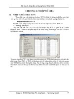 Hướng dẫn sử dụng NovaTDN 2005 - Chương 3