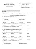 30  đề thi thử TN THPT 2021   môn hóa   THPT chuyên lào cai   lần 1   file word có lời giải chi tiết doc