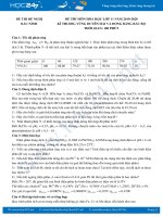 Đề thi HSG môn Hóa học 11 năm 2019-2020 Vùng Duyên Hải và Đồng Bằng Bắc Bộ