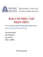 Báo cáo thực tập  Đại học Hoa Sen  Kichi Kichi