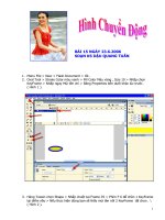 Bài tập Flash tạo hình chuyển động