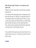 Biến đổi giao diện Windows 7 theo phong cách phim ảnh