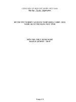 Đề thi thực hành Quản trị mạng máy tính năm 2012 (Mã đề TH7)