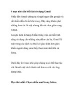 4 mẹo cần biết khi sử dụng Gmail