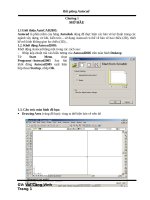 Bài giảng về Autocad