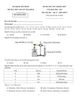 31  đề thi thử TN THPT 2021   môn hóa   THPT chuyên thái bình   lần 2   file word có lời giải chi tiết doc