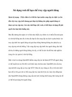 Sử dụng rssh để hạn chế truy cập người dùng