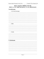 Báo cáo thí nghiệm thông tin dữ liệu và mạng máy tính - Bài 2