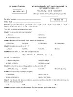 24  đề thi thử TN THPT 2021   môn hóa   sở GD đt vĩnh phúc   lần 1   đề 4   file word có lời giải chi tiết doc