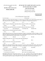 74  đề thi thử TN THPT 2021   môn hóa   THPT ngô gia tự   bắc ninh   lần 2   đề 1   file word có lời giải doc