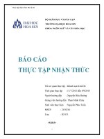 Thực tập tốt nghiệp  Khách sạn Kim Đô