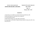 Đề cương ôn tập giữa học kì 1 môn GDCD lớp 11 năm 2020-2021 - Trường THPT Trần Phú