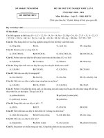 64  đề thi thử TN THPT 2021   môn hóa   sở GD đt ninh bình   lần 1   file word có lời giải doc