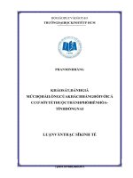 Luận văn thạc sĩ kinh tế phát triển (FULL) khảo sát, đánh giá mức độ hài lòng của khách hàng đối với các cơ sở y tế thuộc thành phố biên hòa 